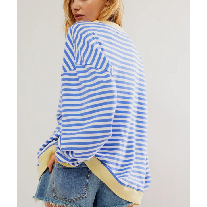 Jules | Relaxed striped pullover sweatshirt