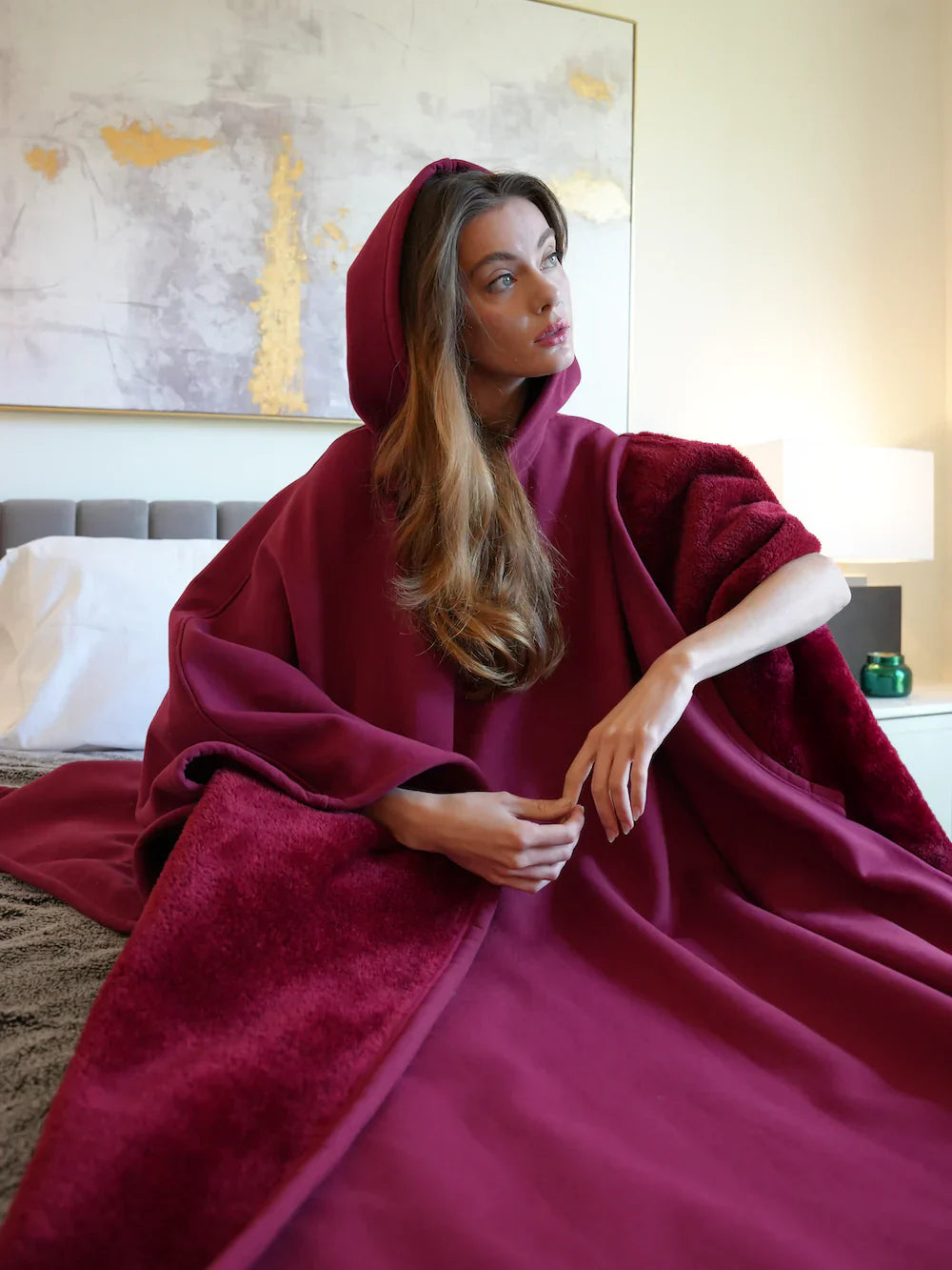 Oversized hoodie blanket | Ultra-soft fleece lining | Breathable warmth | Relaxed fit | Unisex loungewear