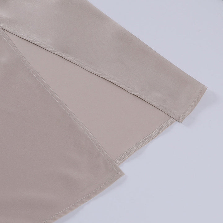 Women’s maxi dress | Spaghetti straps | Draped neckline | Side slit | Lightweight breathable fabric
